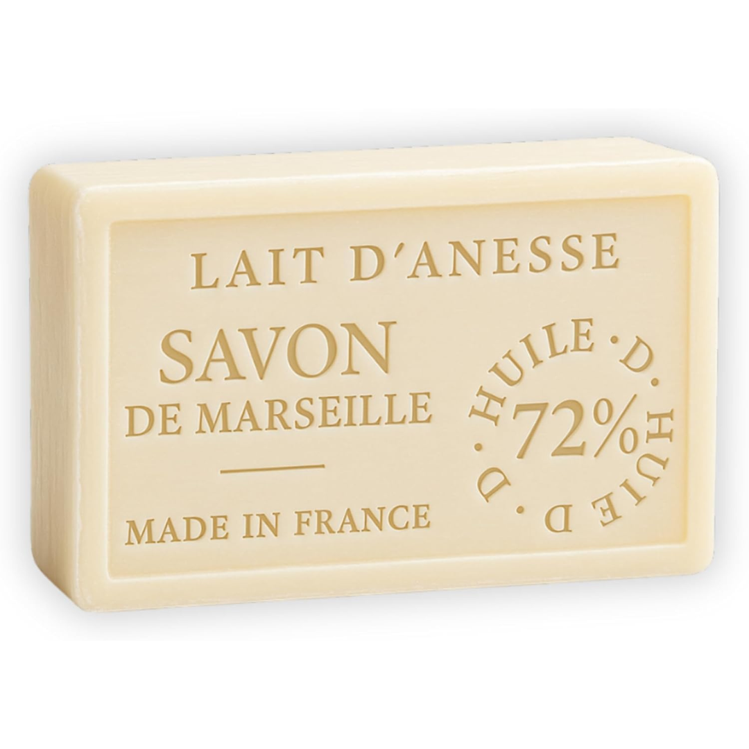 Savon de Marseille Lait de Anesse 100g, extra doux et naturel.