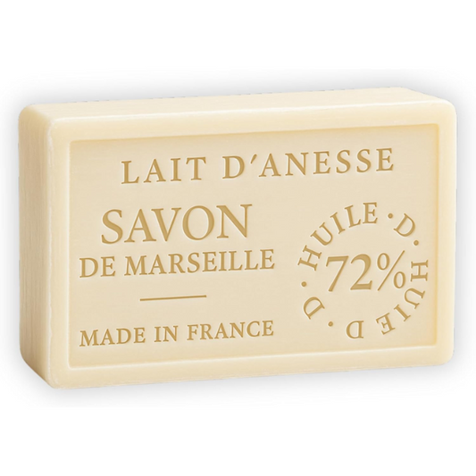 Savon de Marseille Lait de Anesse 100g, extra doux et naturel.