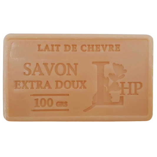 Savon de Marseille 72% huile d’olive au lait de chèvre 100g, savon naturel extra doux fabriqué en Provence, hydratant et sans parabène.